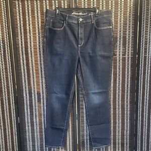 Eddie Bauer HR Skinny Dark Blue Jeans Sz 16